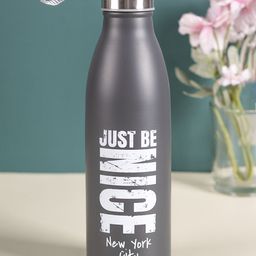 MARKET99 Grey Printed Vacuum Insulated Stainless Steel Water Bottle With Rope  750 ml-20