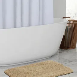 OBSESSIONS Camel Brown Solid 2000 GSM Anti-Skid Bath Rug-24