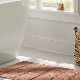 MASPAR  Brown Art Slab Cotton Medium Bath Rug-image-31