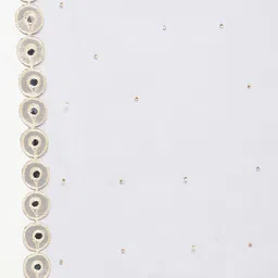 Clora Creation Polka Dots Mirror Work Embroidered Dupatta image 4