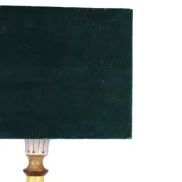 Grated Ginger Green Solid Bedside Standard Table Lamp with Shade image 2