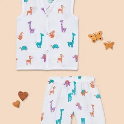 The Boo Boo Club Infants Pure Cotton Printed Sustainable Top with Shorts-image-85