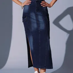 STREET 9 A-line Midi Length Skirt-image-16