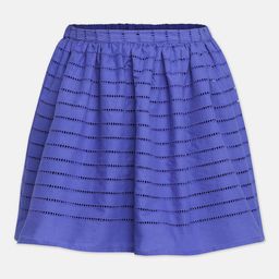 Oxolloxo Girls Blue Striped A-Line Knee-Length Skirt-image-24