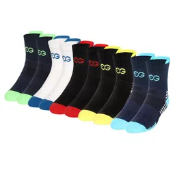 SuperGear Men Workout Pack of 5 Ankle Length Cotton Sports Socks-picture-35