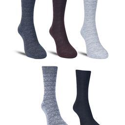 Dollar Socks Men Pack of 5 Cotton Calf-Length Socks-56