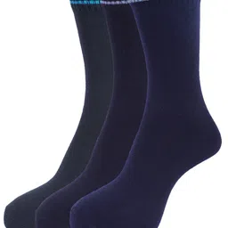 Dollar Socks Men Pack of 3 Assorted Cotton Calf-Length Socks-image-14
