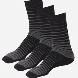Bodycare Men Pack Of 3 Striped Mid Calf-Length Socks-image-57