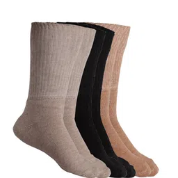 Texlon Women Pack Of 3 Assorted Calf-Length Socks-33