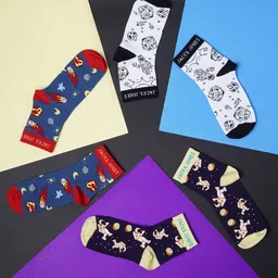 Jack & Jones Junior Boys Pack Of 3 Patterned Calf-Length Socks-35