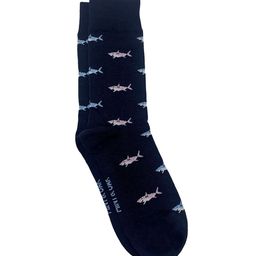 Mint & Oak Men Navy Blue Patterned Calf-Length Socks-9