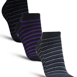 Dollar Socks Men Pack Of 3 Assorted Cotton Shoe Liners-Length Socks-image-73