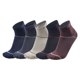 FABdon Men Pack Of 5 Anti-Odour Ankle-Length Socks-image-43