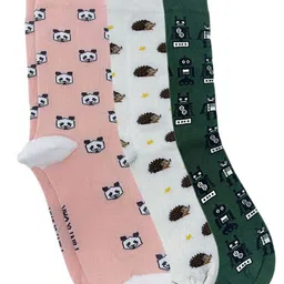Mint & Oak Men Pack Of 3 Above Ankle-Length Socks-image-91
