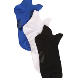 LOUIS STITCH Men Pack Of 3 Solid Ankle-Length Antimicrobial Socks-33