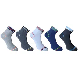HRX by Hrithik Roshan Men Pack Of 5 Cotton Ankle-Length  Socks-39