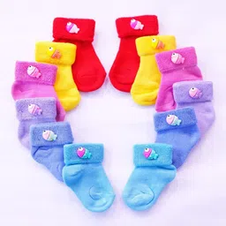 TIPY TIPY TAP Kids Pack of 6 Cotton Ankle-Length Socks-image-82