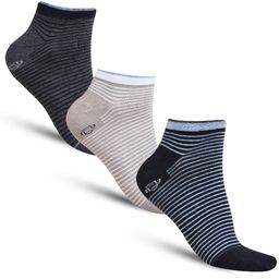 Dollar Socks Men Pack Of 3 Assorted Striped Above Ankle-Length Cotton Socks-17