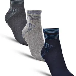 Dollar Socks Men Pack Of 3 Assorted Above Ankle-Length Socks-picture-35