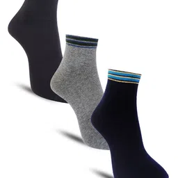 Dollar Socks Men Pack Of 3 Assorted Cotton Above Ankle-Length Socks-image-84