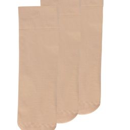N2S NEXT2SKIN Women Pack Of 3 Beige Solid Ankle-Length Socks-image-9