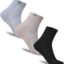 Dollar Socks Women Pack Of 3 Patterned Above Ankle-Length Cotton Socks-image-34