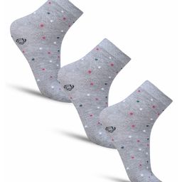 Dollar Socks Pack Of 3 Patterned Cotton Above Ankle-Length Socks-image-33