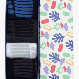 Soxytoes Unisex Pack Of 4 Patterned Cotton Above Ankle-Length Socks-13