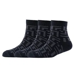 Cotstyle Men Pack Of 3 Patterned Pure Cotton Above Ankle-Length Socks-picture-14
