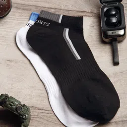 MUTAQINOTI Men Pack Of 2 Assorted Ankle-Length Socks-21