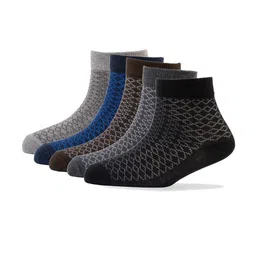 Cotstyle Men Pack Of 5 Assorted Ankle-Length Socks-37