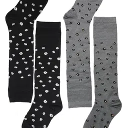 BAESD Kids Pack of 2 Patterned Knee-Length Socks-picture-15