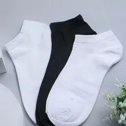 Brauch Pack Of 3 Cotton Ankle Length Socks-image-23