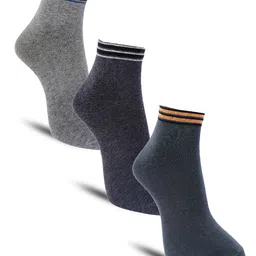 Dollar Socks Men Pack Of 3 Assorted Cotton Ankle Length Socks-image-99