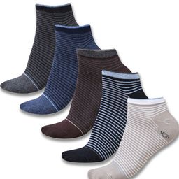 Dollar Socks Men Pack Of 5 Assorted Cotton Ankle Length Socks-image-69