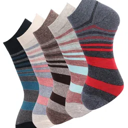Dollar Socks Men Pack of 5 Assorted  Cotton  Ankle Length Socks-image-34