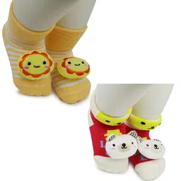 BAESD Infants Pack Of 2 Patterned Ankle Length Socks-1