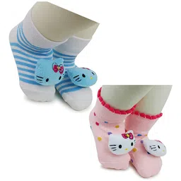 BAESD Infants Pack Of 2 Patterned Ankle Length Socks-10