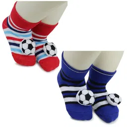 BAESD Infants Pack Of 2 Patterned Ankle Length Socks-14