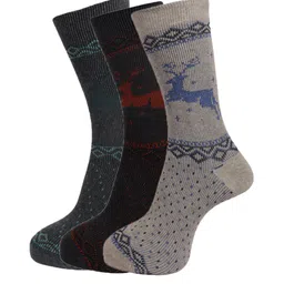 Dollar Socks Men Pack of 3 Assorted Cotton Full-Length Socks-image-95