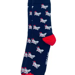 Mint & Oak Men Patterned Anti Microbial Calf Length Socks image 3