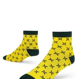 Dynamocks Unisex Pack Of 4 Patterned Ankle-Length Socks image 3