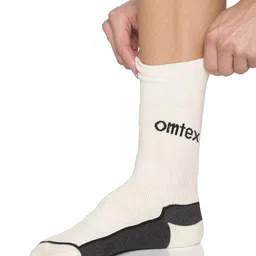 Omtex Men Patterned Reinforced Heel Calf Length Socks image 4