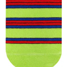 Dynamocks Unisex Green & Red Patterned Ankle-Length Socks image 3