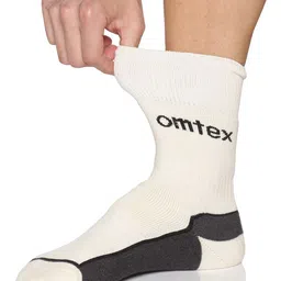 Omtex Men Patterned Reinforced Heel Calf Length Socks image 5