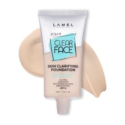 LAMEL OhMy Clear Face Skin Clarifying Foundation SPF15 40ml with Tea Tree- Deep Beige 402-74