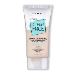 LAMEL OhMy Clear Face Skin Clarifying Foundation SPF15 40ml with Tea Tree- Deep Beige 402 image 4