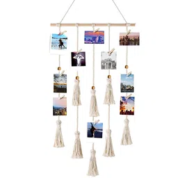 VAH Kya Bat Hai !! White Wooden Photo Frame With Clips-image-76