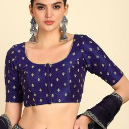 Soch Embroidered Saree Blouse-11