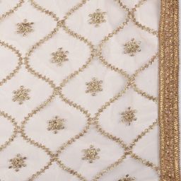 Dupatta Bazaar Embroidered Net Dupatta image 3